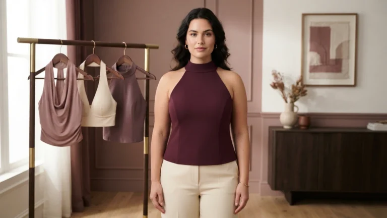 Best halter tops for a large bust with broad neck band, shaped bust room, secure side coverage and stable torso support
