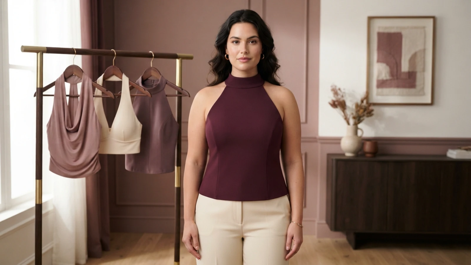 Best halter tops for a large bust shown in a premium wide-band fit comparison