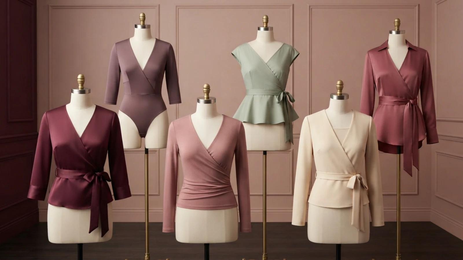 Best wrap tops for a large bust in six useful silhouettes