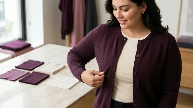 Cardigan knit recovery, drape, and opacity comparison