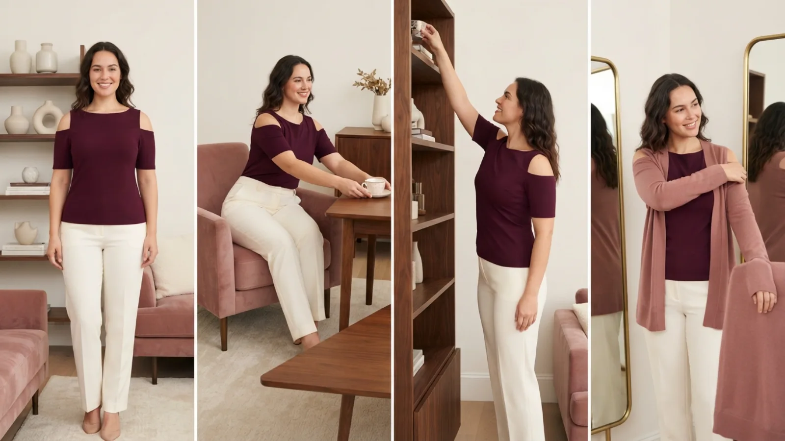 Best cold-shoulder tops cutout placement and bra coverage guide