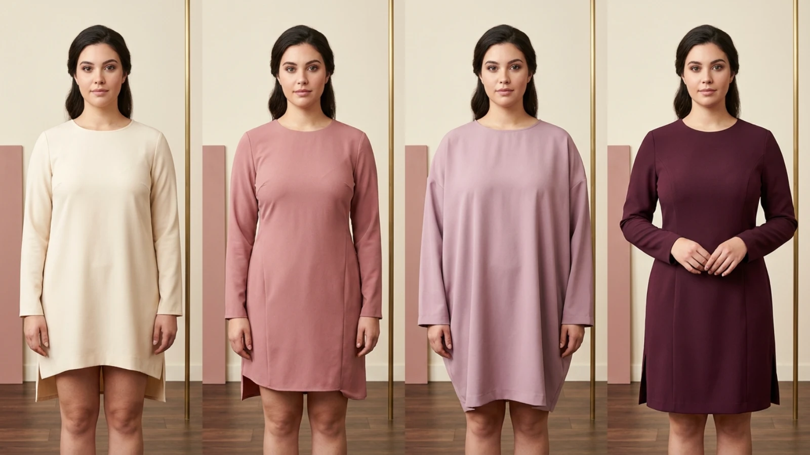 Tunic fabric drape recovery opacity and cling test for a fuller bust