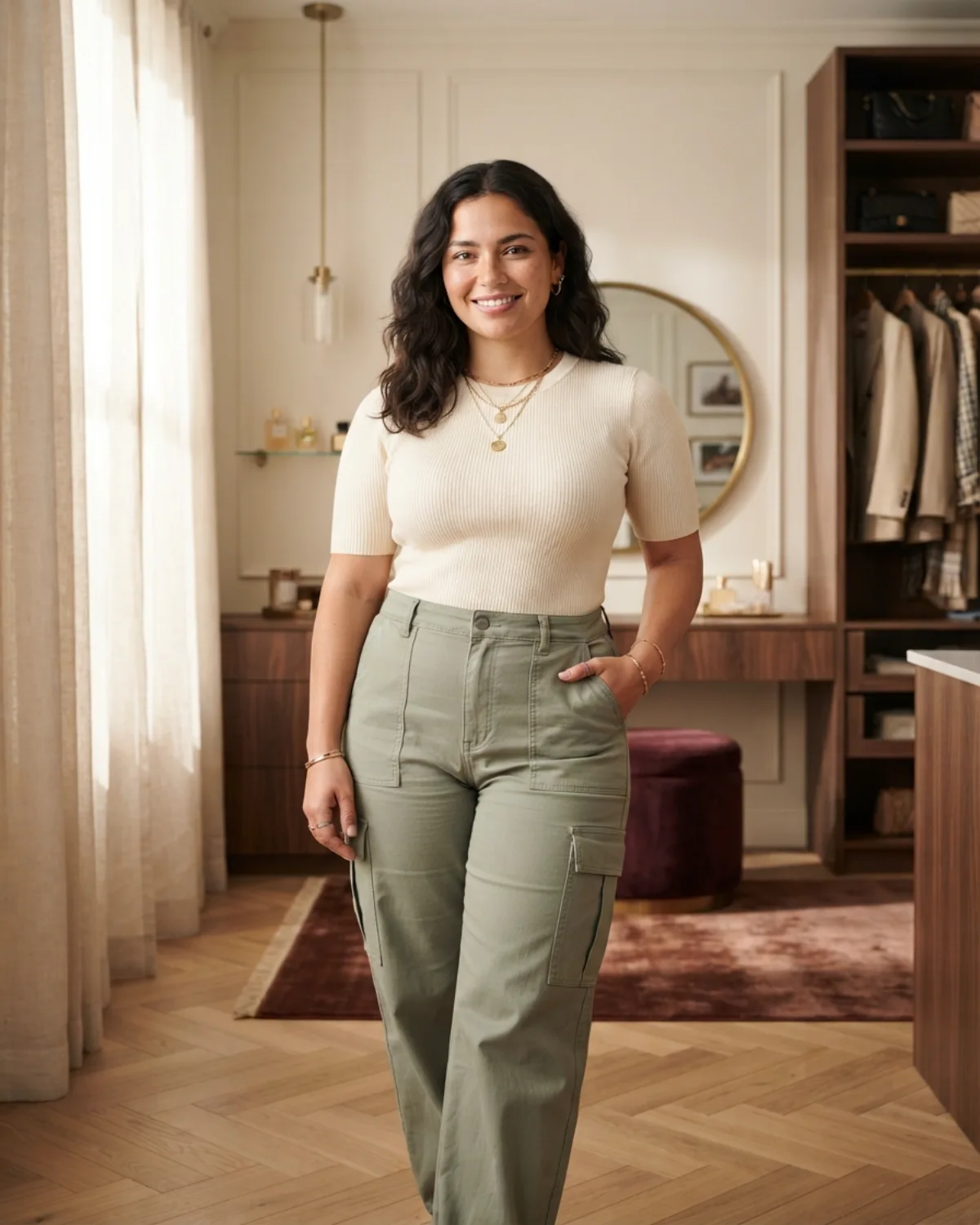 Editorial street-style outfit showing a current fashion trend