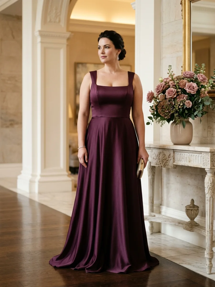  model in a formal evening gown