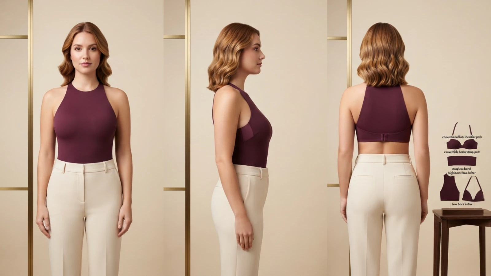 Best halter tops movement, side coverage and bust-ease fit test
