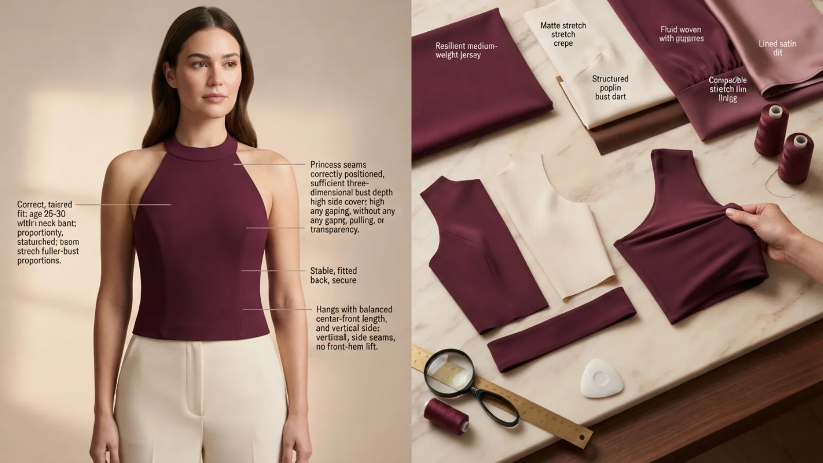 Best halter tops online shopping measurements for a large bust