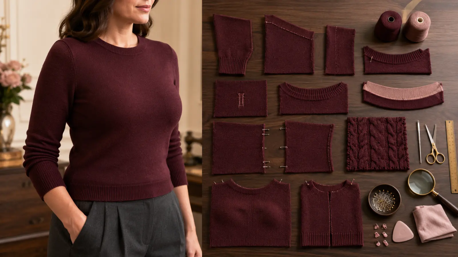Best sweaters online measurement guide for chest shoulder front length and hem