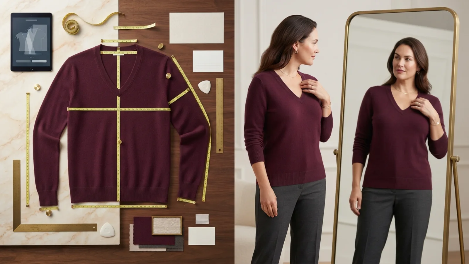 Sweater layering and movement test for work, weekends, and travel