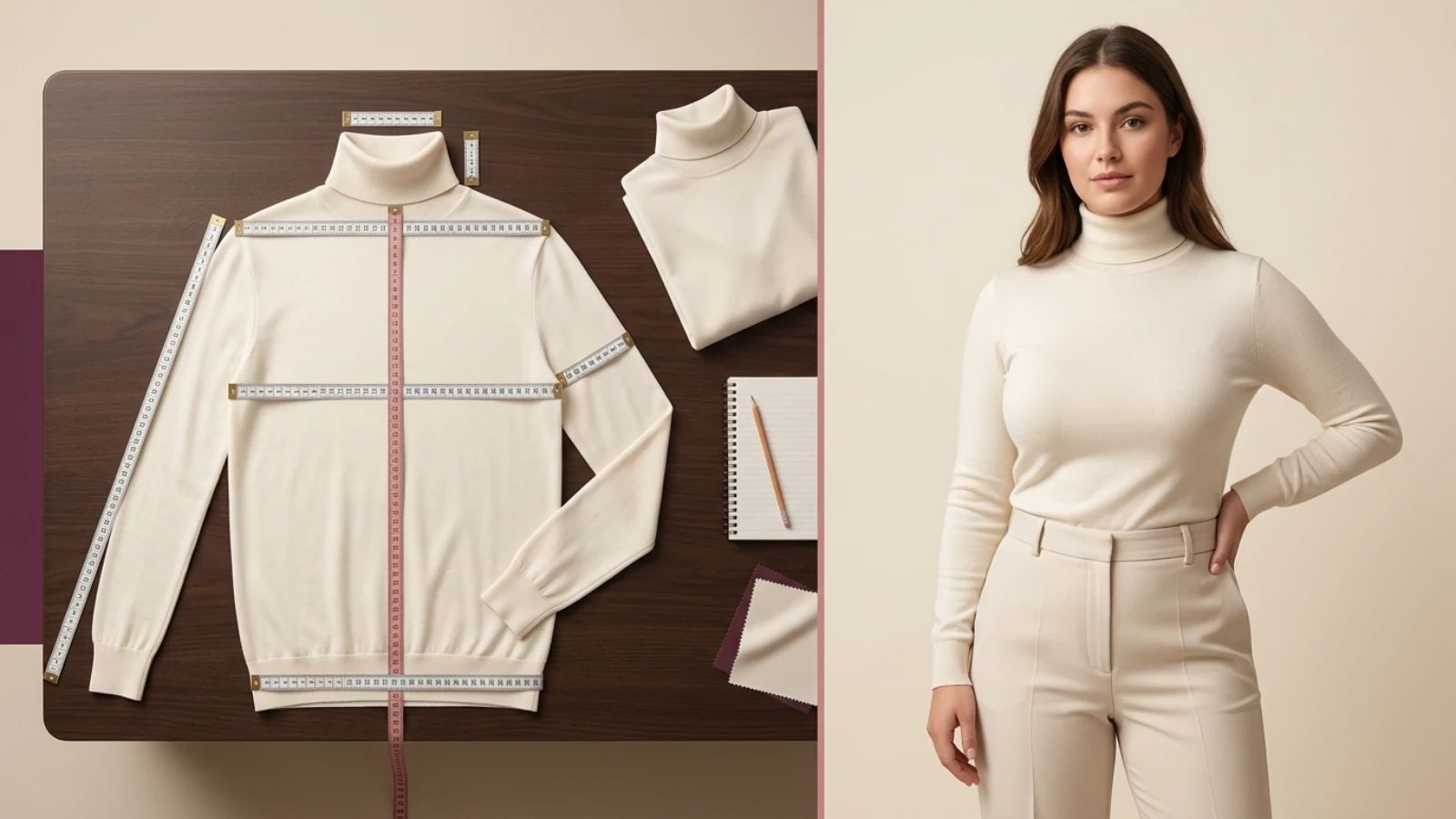 Best turtlenecks online measurement guide for bust, shoulder, length, sleeve, and collar