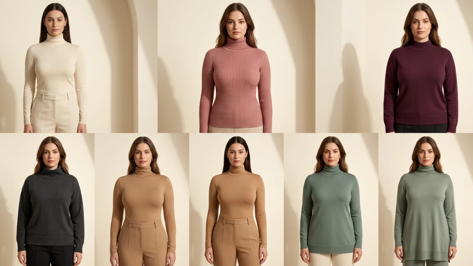 Best turtlenecks for a large bust in six useful knit silhouettes