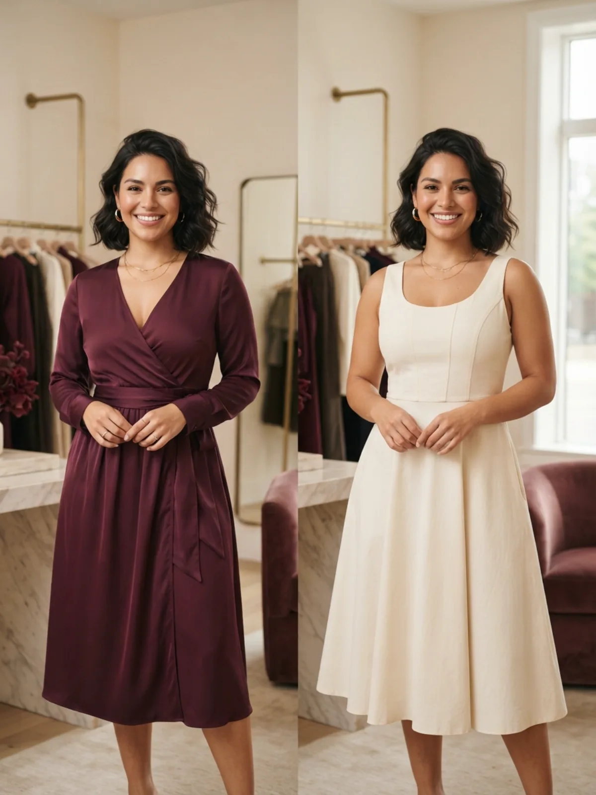 Wrap Dress vs A-Line Dress for a Large Bust