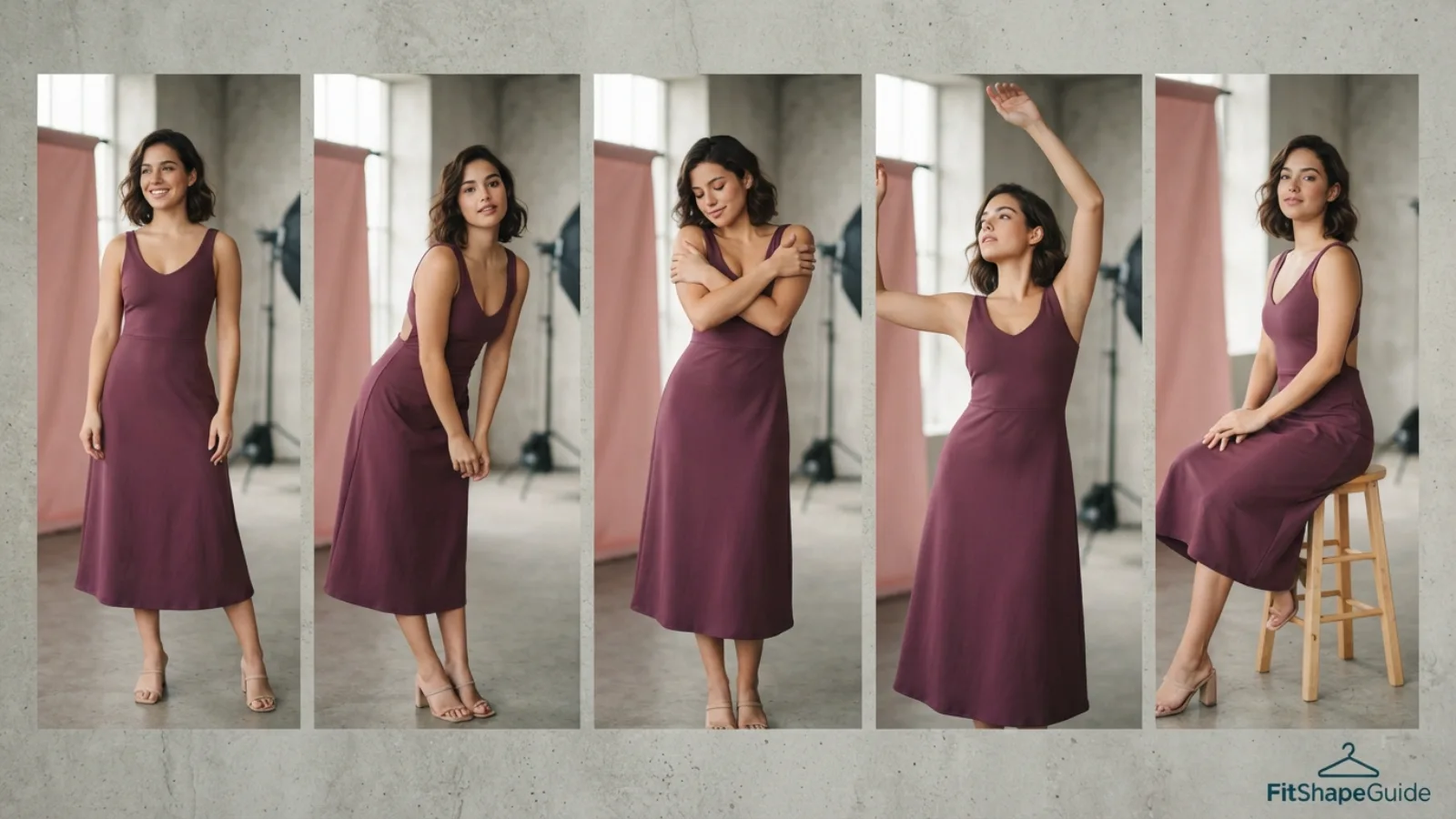 Movement and support tests for backless dresses on a fuller bust
