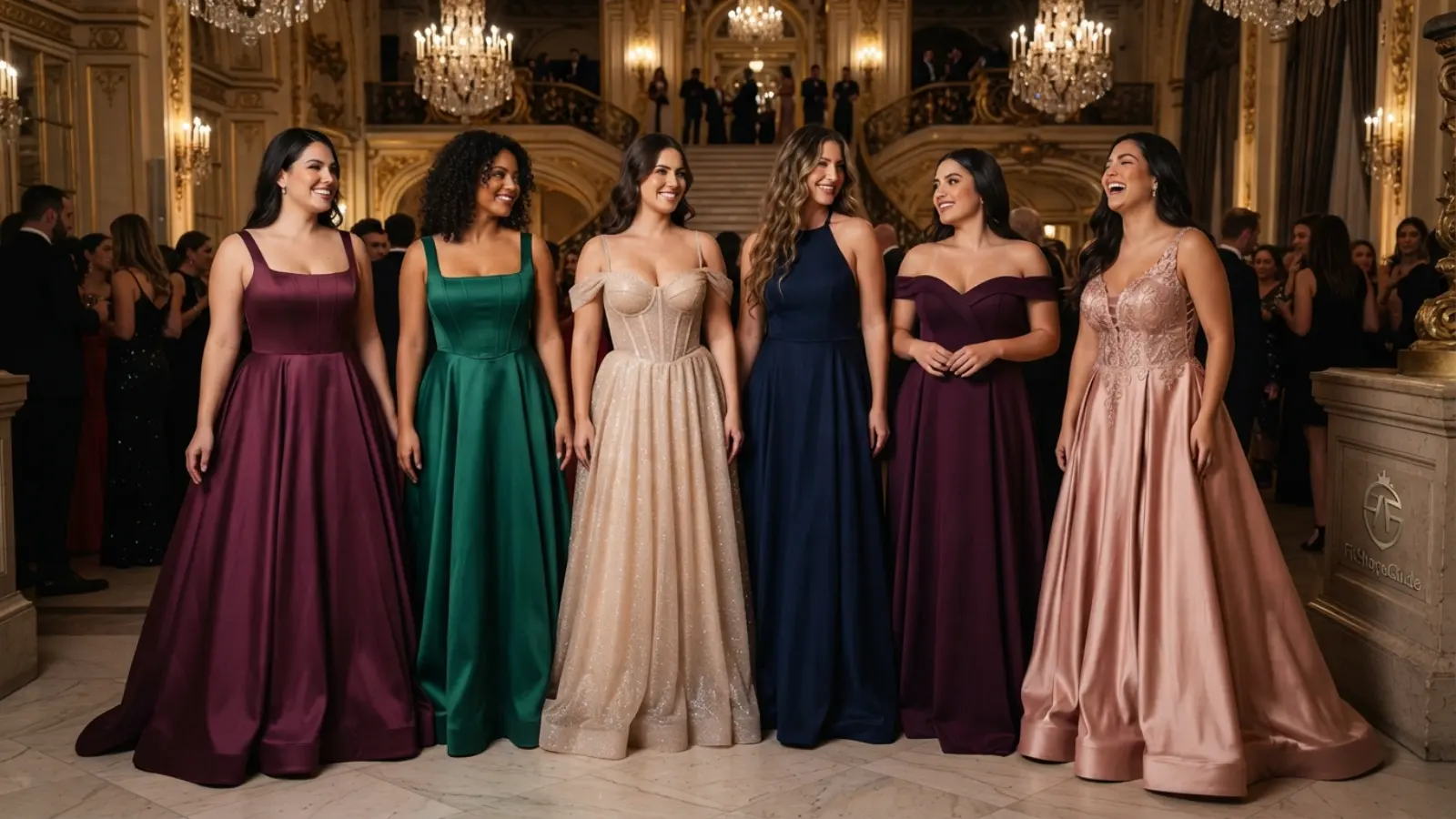 Six supportive ball gown styles for a large bust