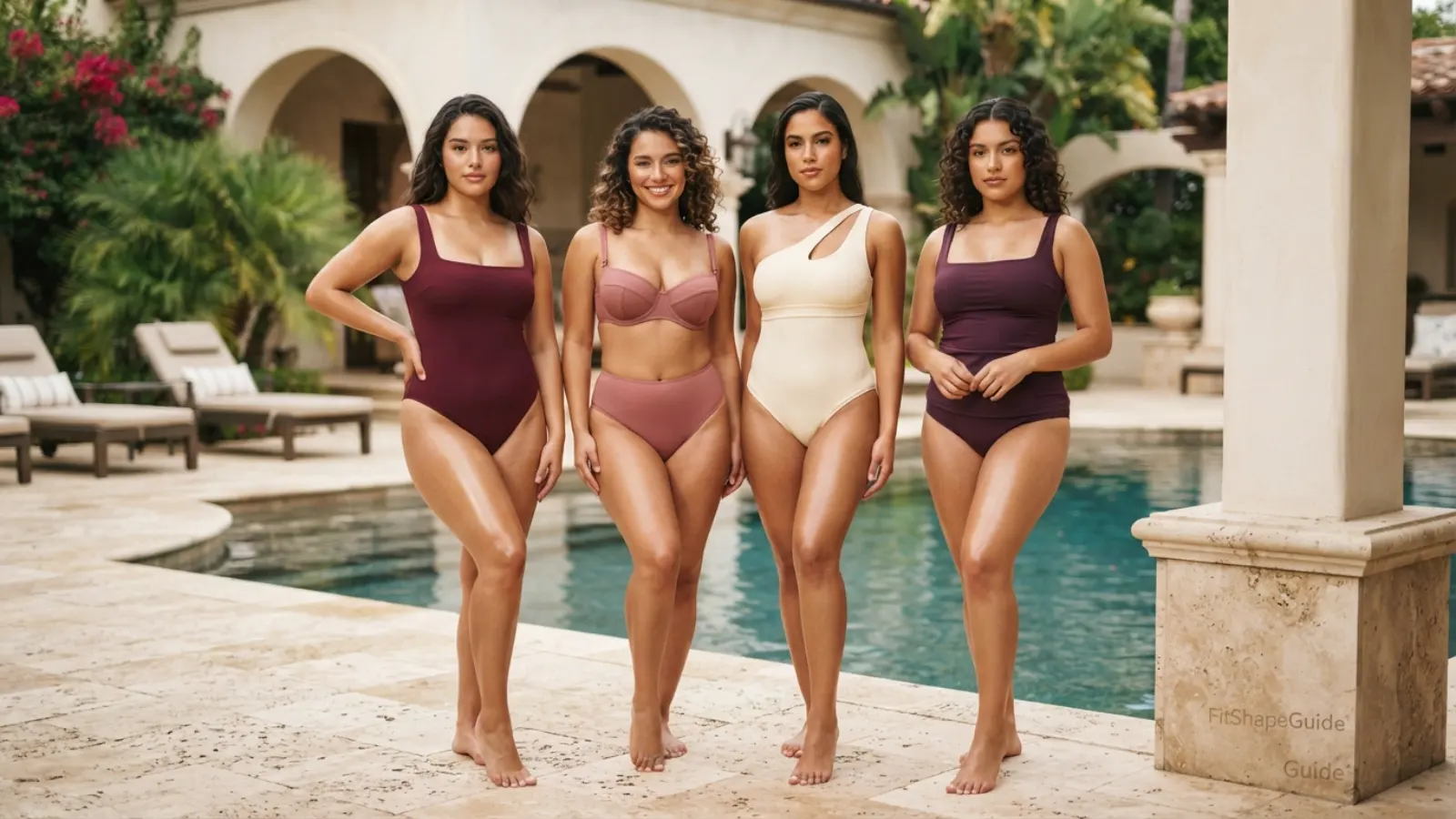 Bandeau-look swimsuit alternatives comparison for a large bust