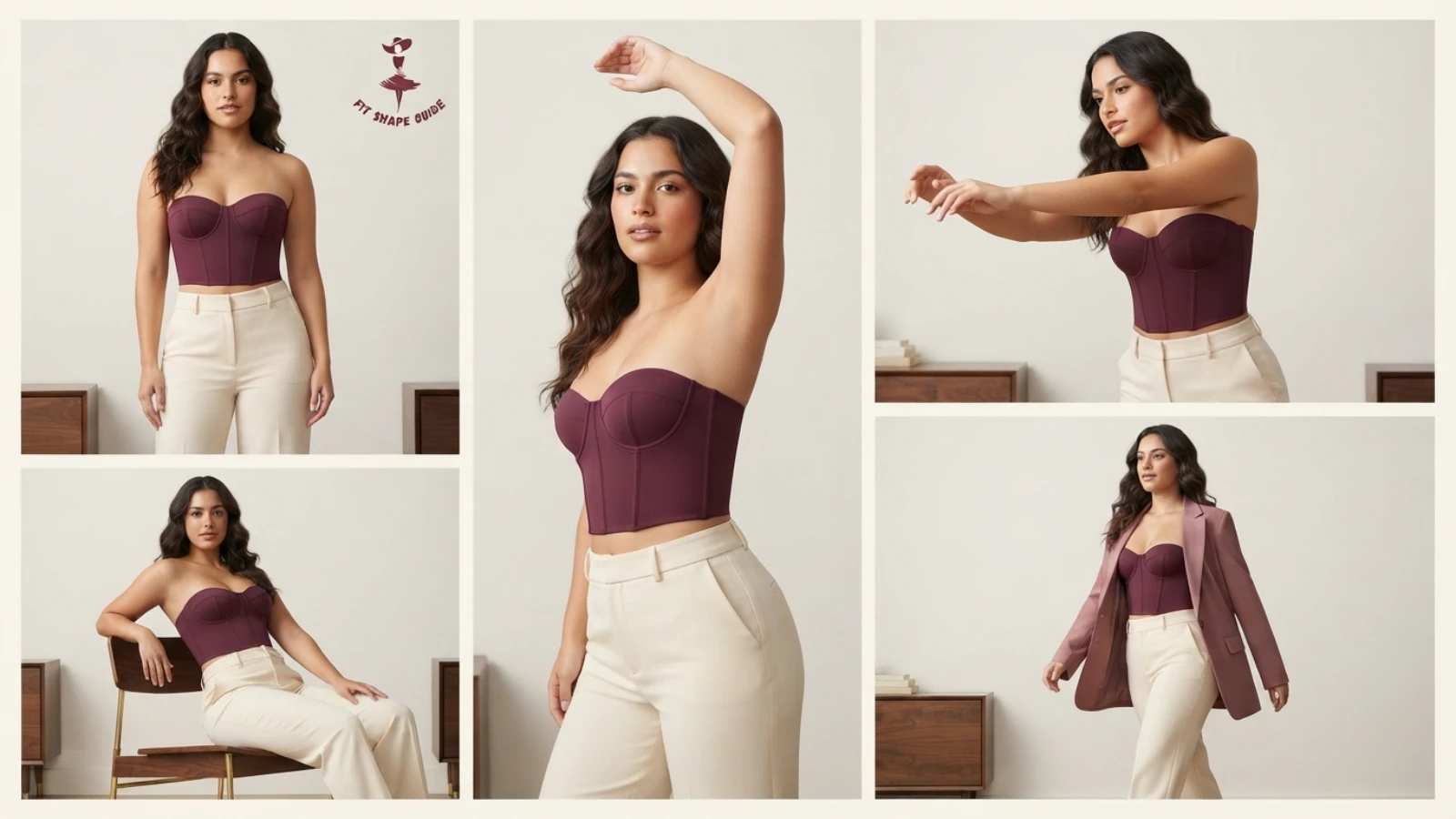 Secure bandeau fit compared with rolling slipping pinching and side spill
