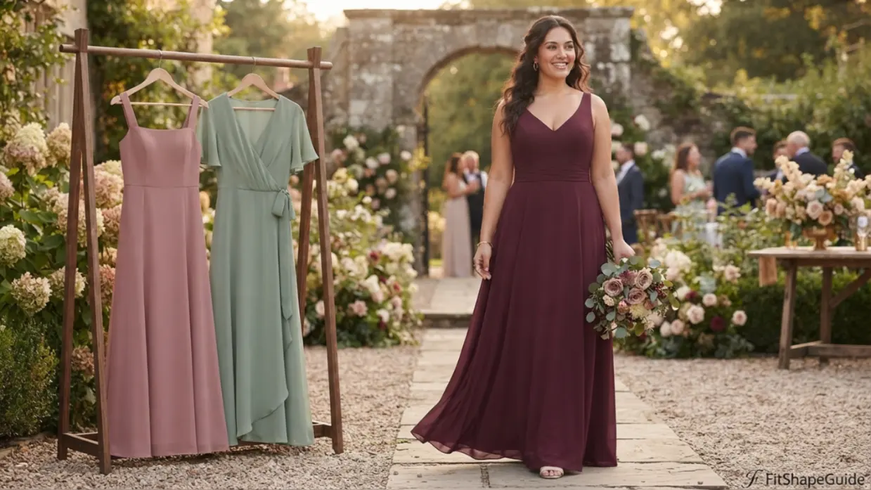 Best bridesmaid dresses for a large bust with supportive bodices secure necklines and coordinated styling