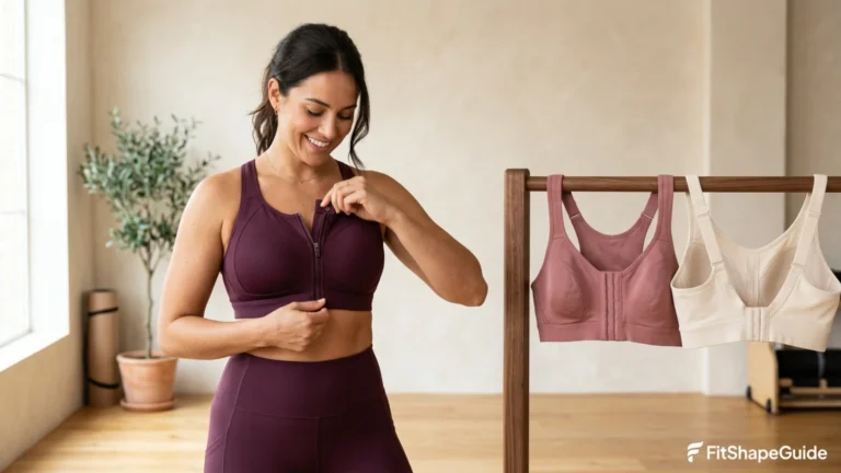 Best front-close sports bras for a large bust with guarded zippers and shaped cups