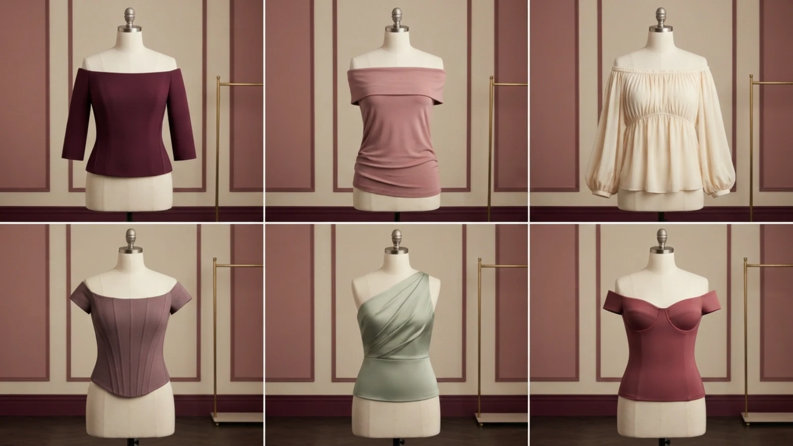 Best off-the-shoulder tops for a large bust in structured, fold-over and gathered silhouettes