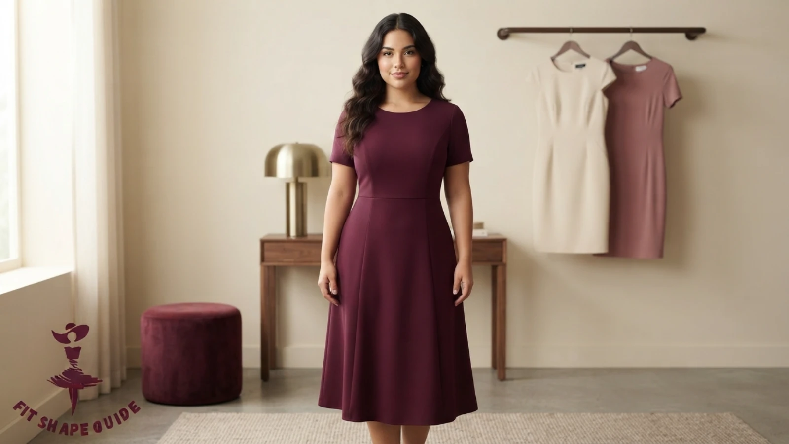 Best shift dresses for a large bust with secure V-necklines shaped bust room and balanced hems