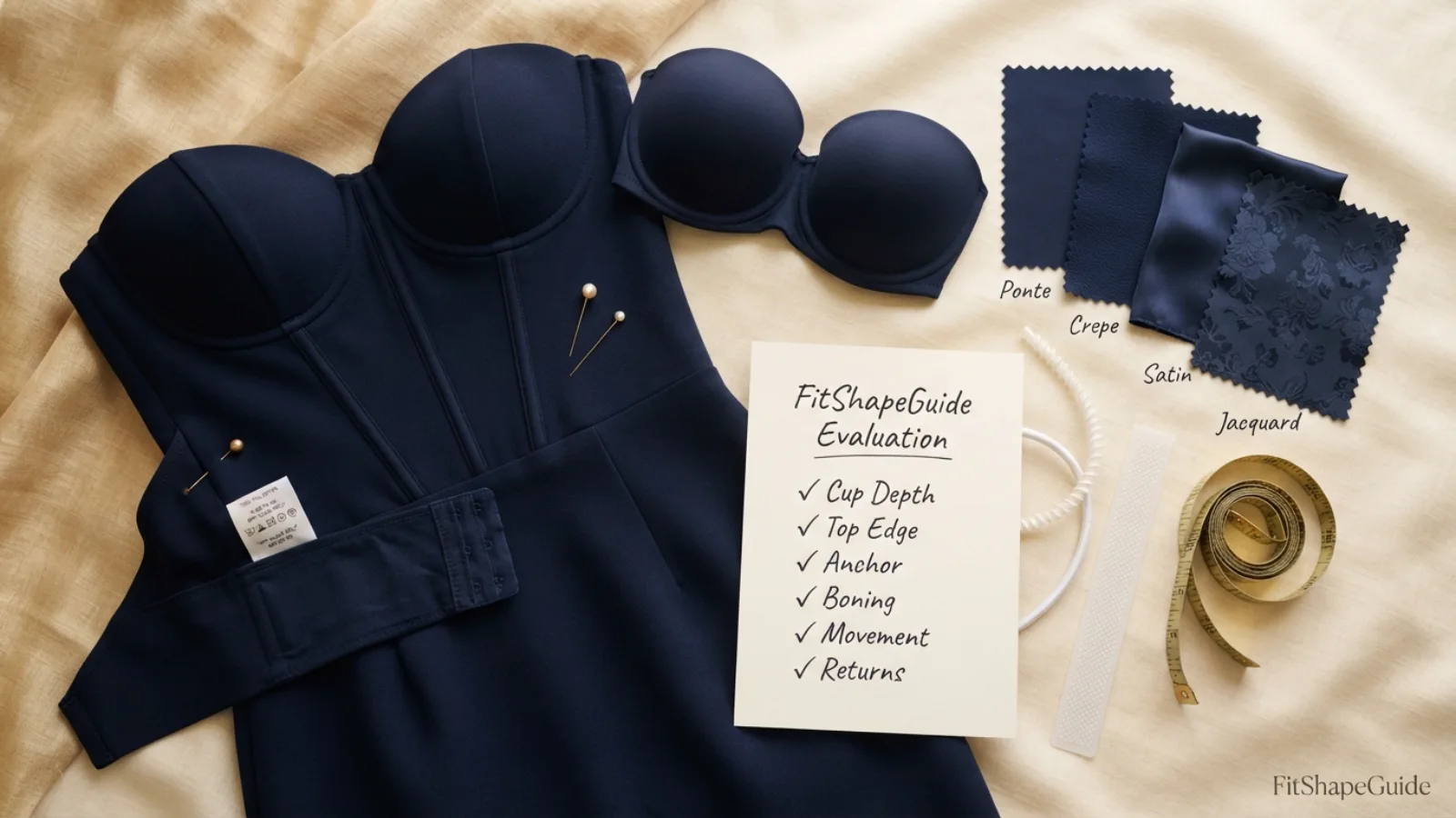 Best strapless dress buying checklist for a large bust