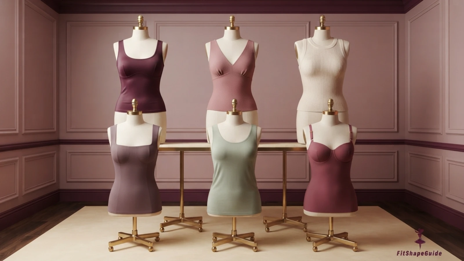 Best tank tops for a large bust in wide-strap, scoop and V-neck silhouettes