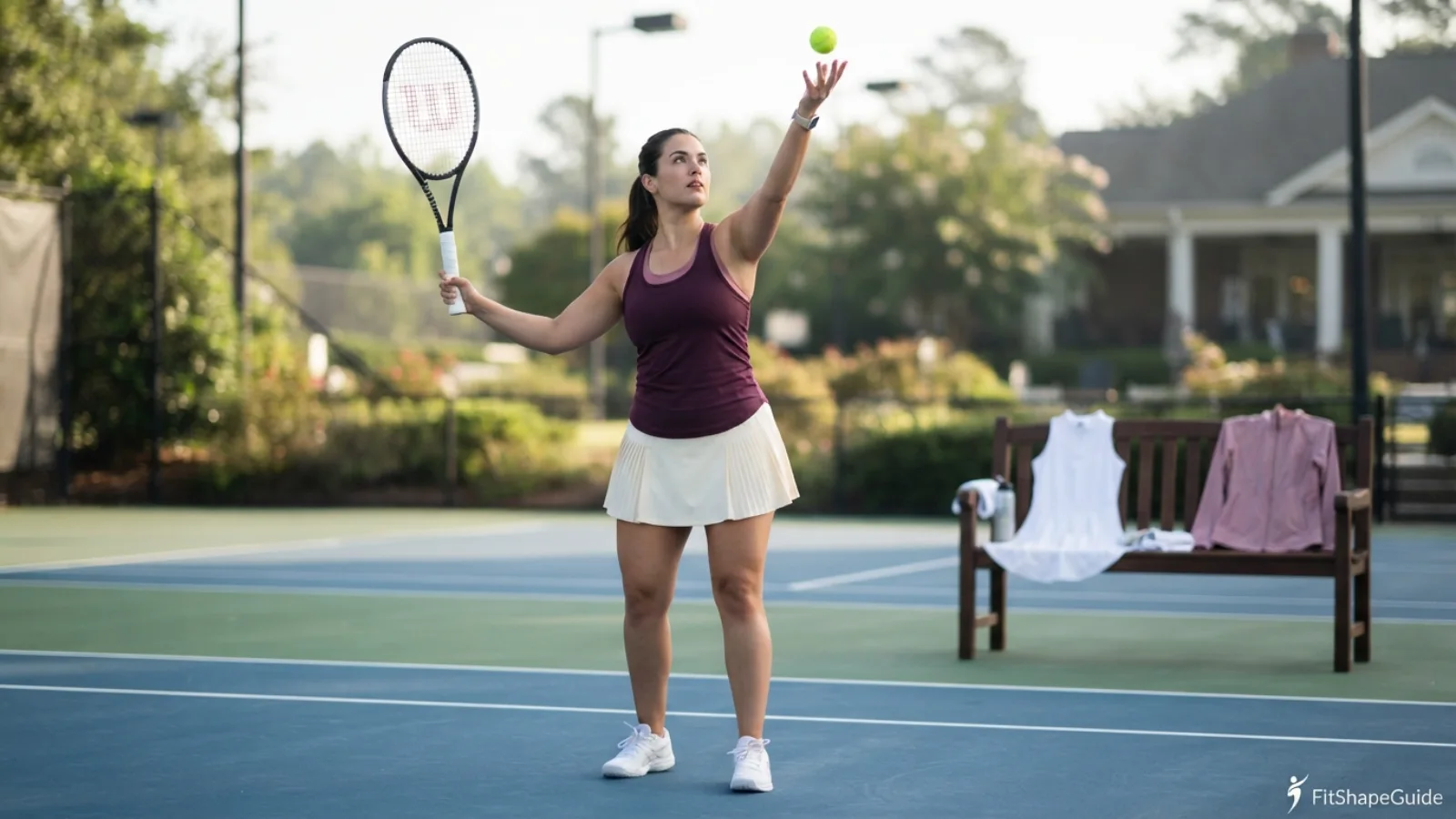 Best tennis outfits for a large bust with supportive layers and serving mobility