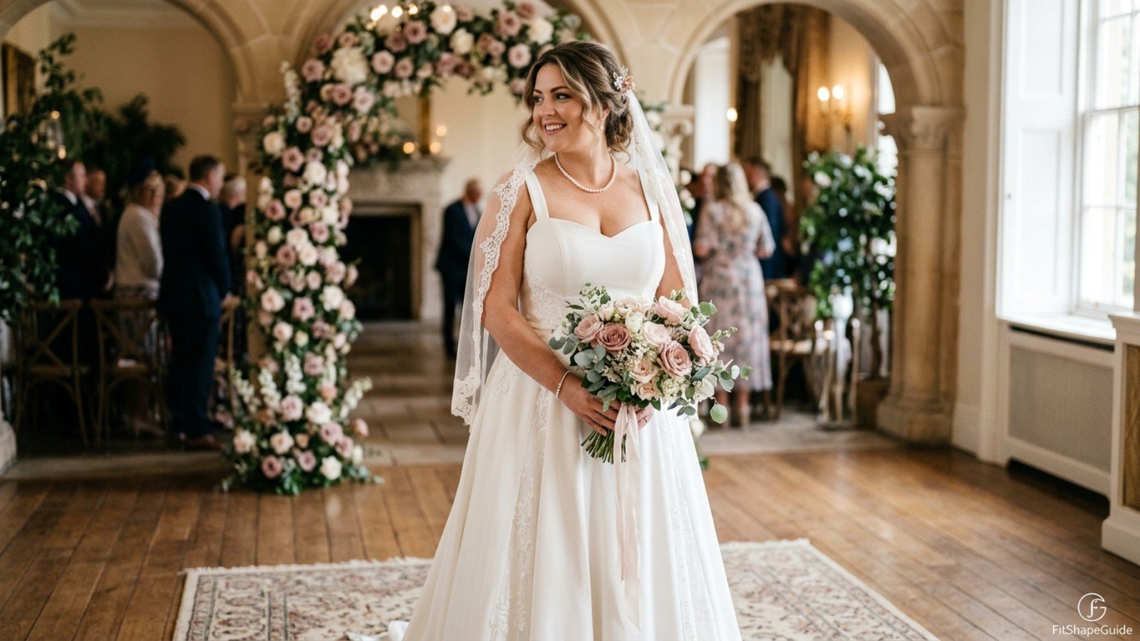 Best wedding dresses for a large bust with a supportive princess-seam bodice