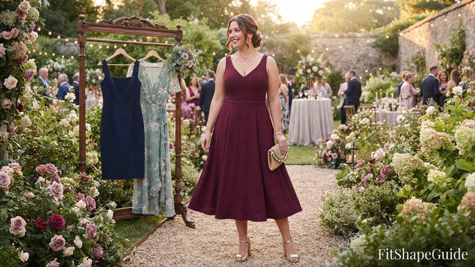 Best wedding guest dresses for a large bust with supportive bodices secure necklines and wedding-ready styling