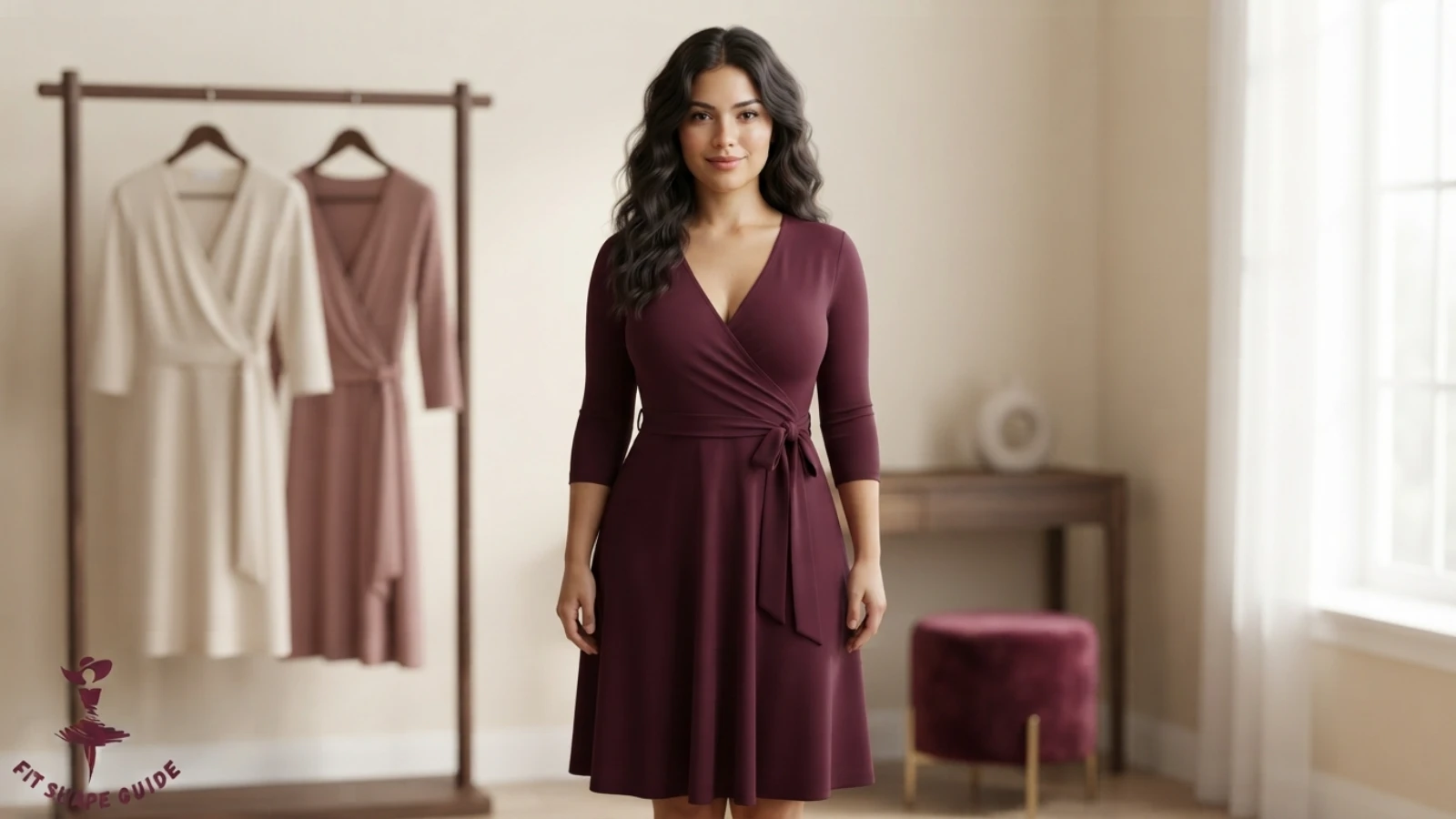 Best wrap dresses for a large bust with secure V-necklines shaped bust room and balanced hems