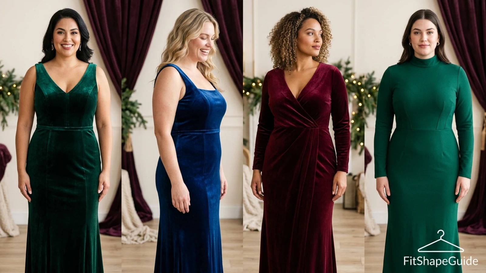 Holiday dress bodice and neckline fit checks for a large bust