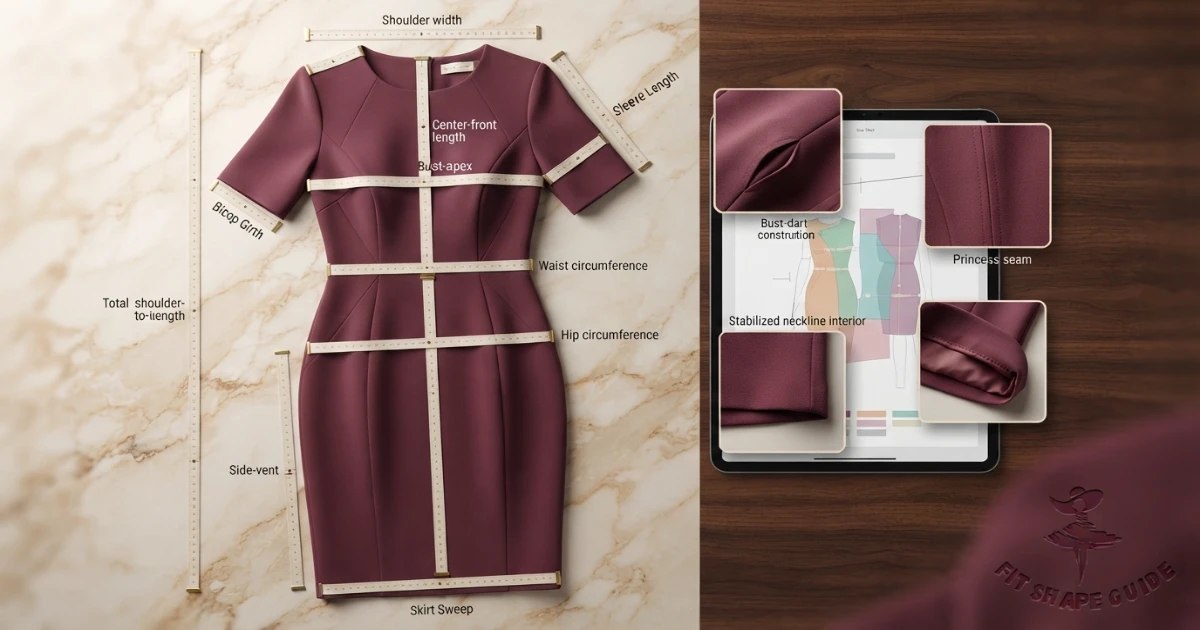 Online measurements for choosing a bodycon dress for a large bust