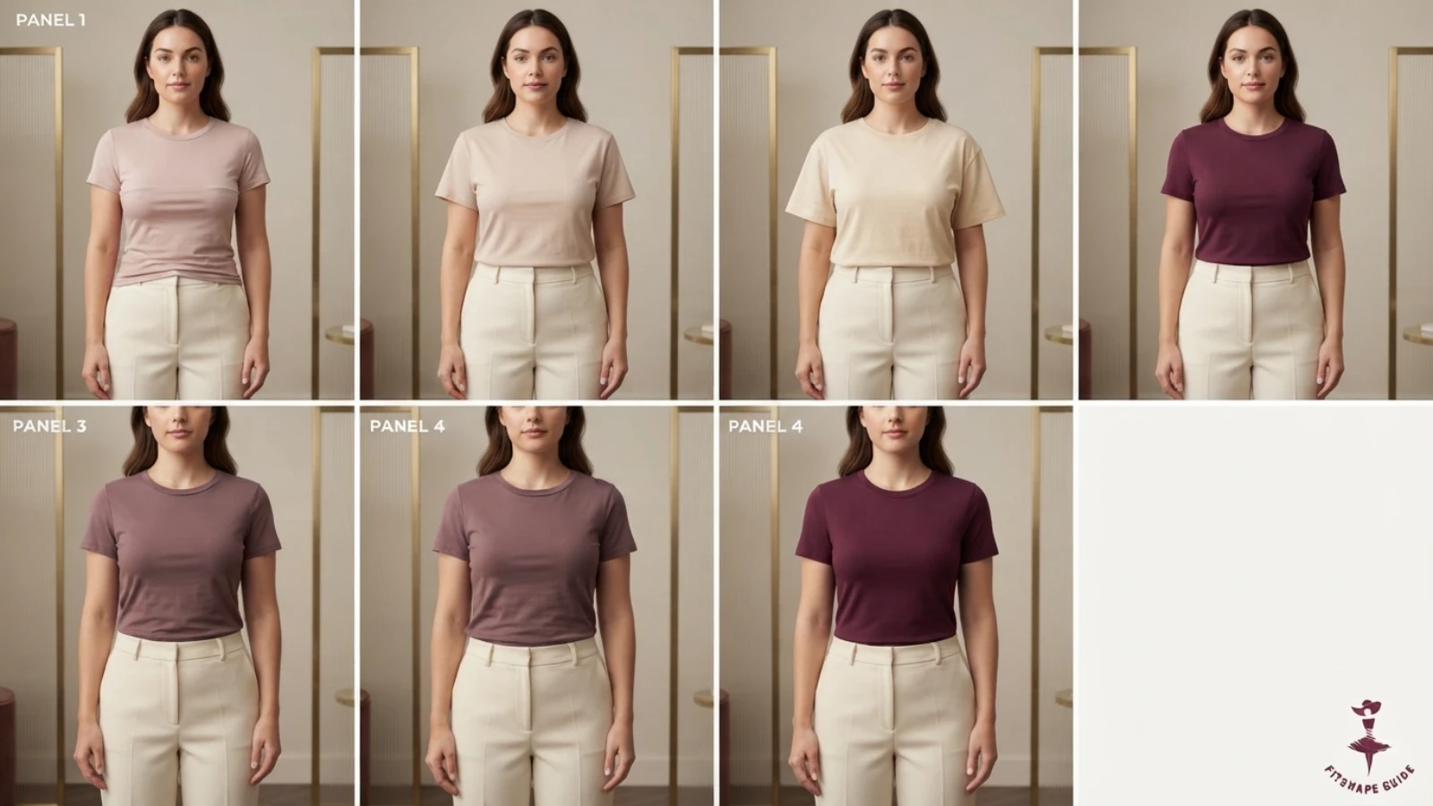 Best T-shirt silhouettes for a large bust compared by neckline, ease and front length