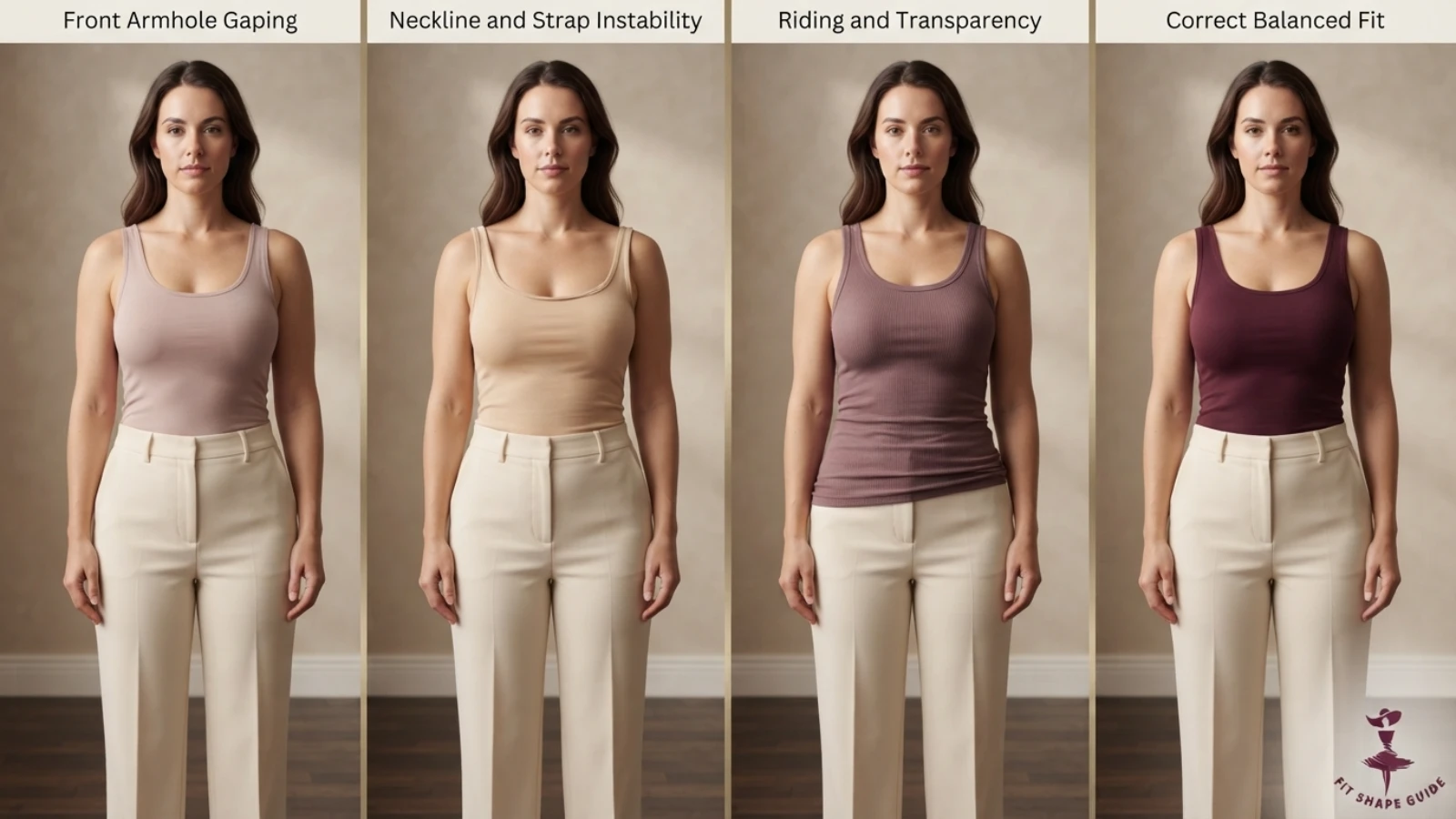 Best tank tops bust ease, opacity and front length test for a large bust