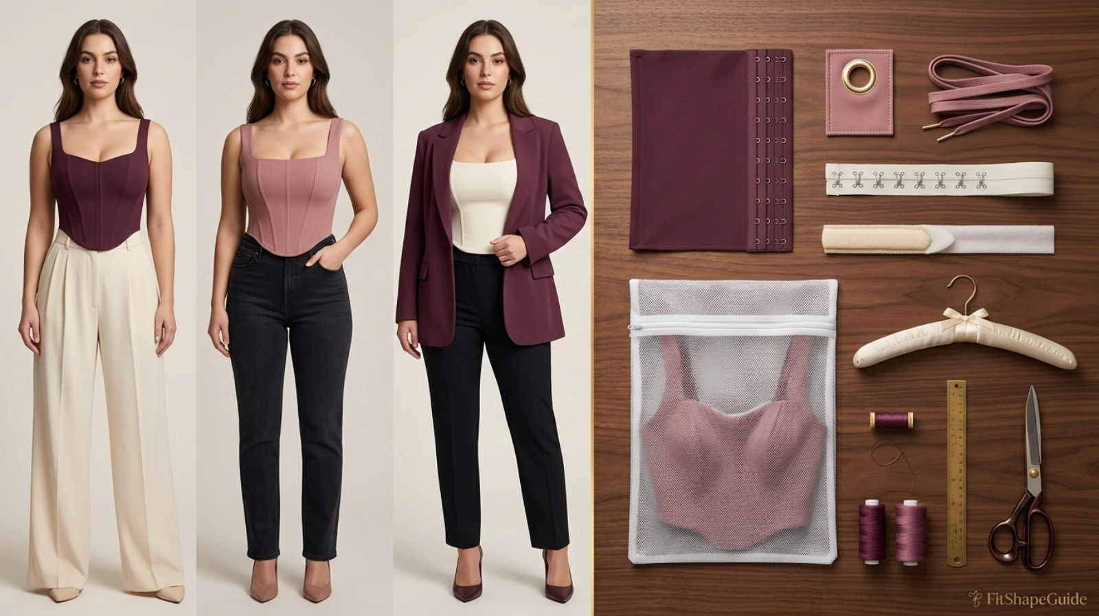 Corset top styling tailoring and care for a fuller bust