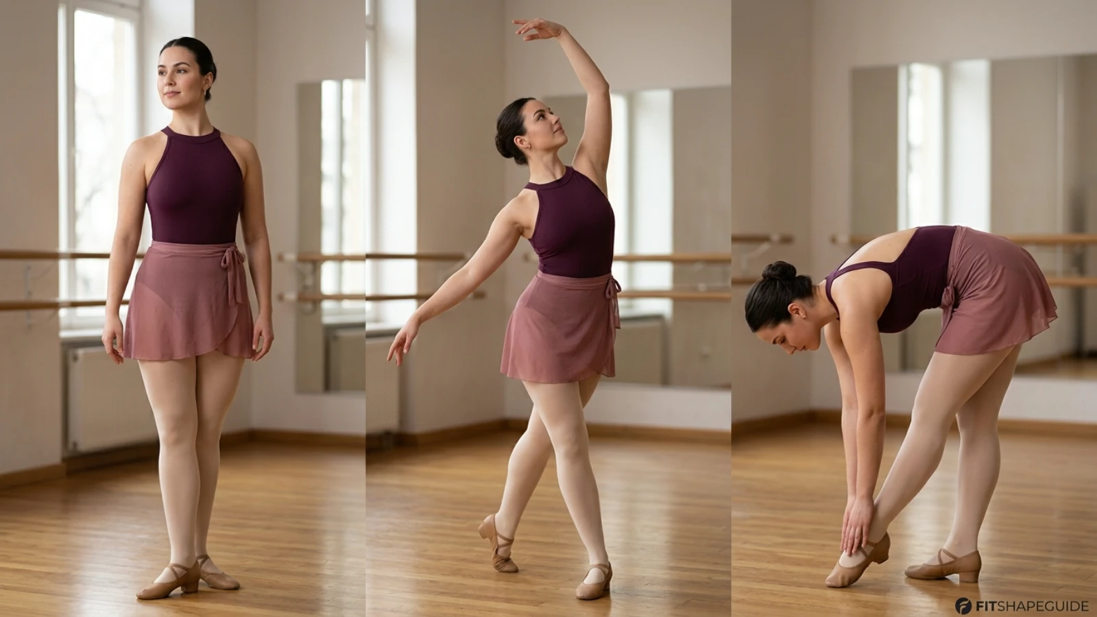 Dance leotard torso length and movement fit for a large bust