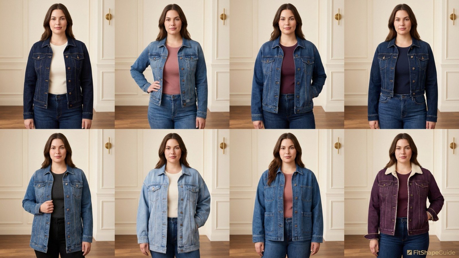 Eight denim jacket styles for fuller-bust outfits