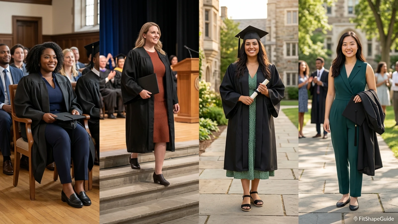Graduation outfit weather and movement tests for a large bust