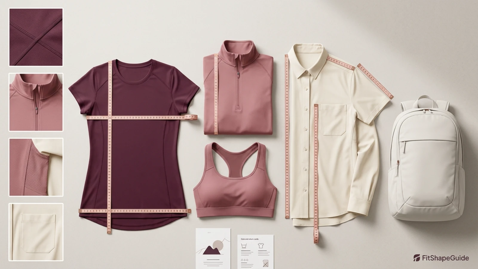 Online buying checks for hiking tops for a large bust