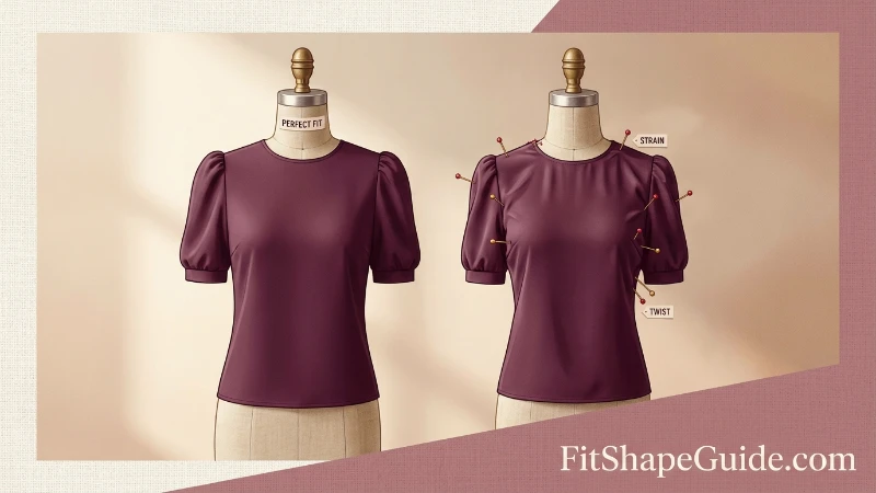 Puff-sleeve blouses comparing located shoulders balanced volume and twisted sleeve caps