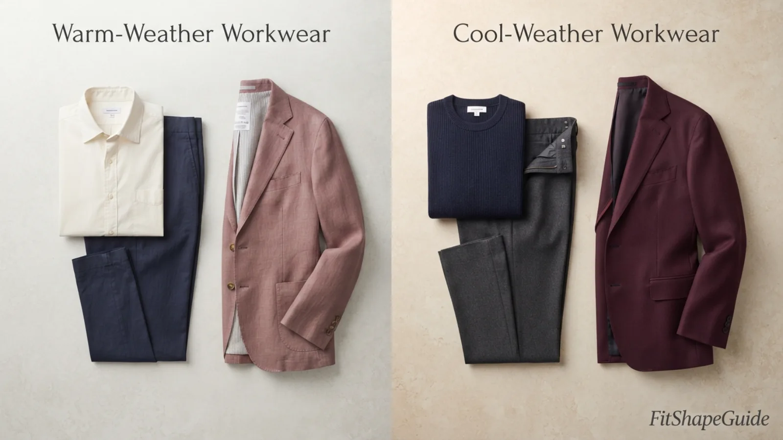 Seasonal fabrics for business casual outfits for a large bust