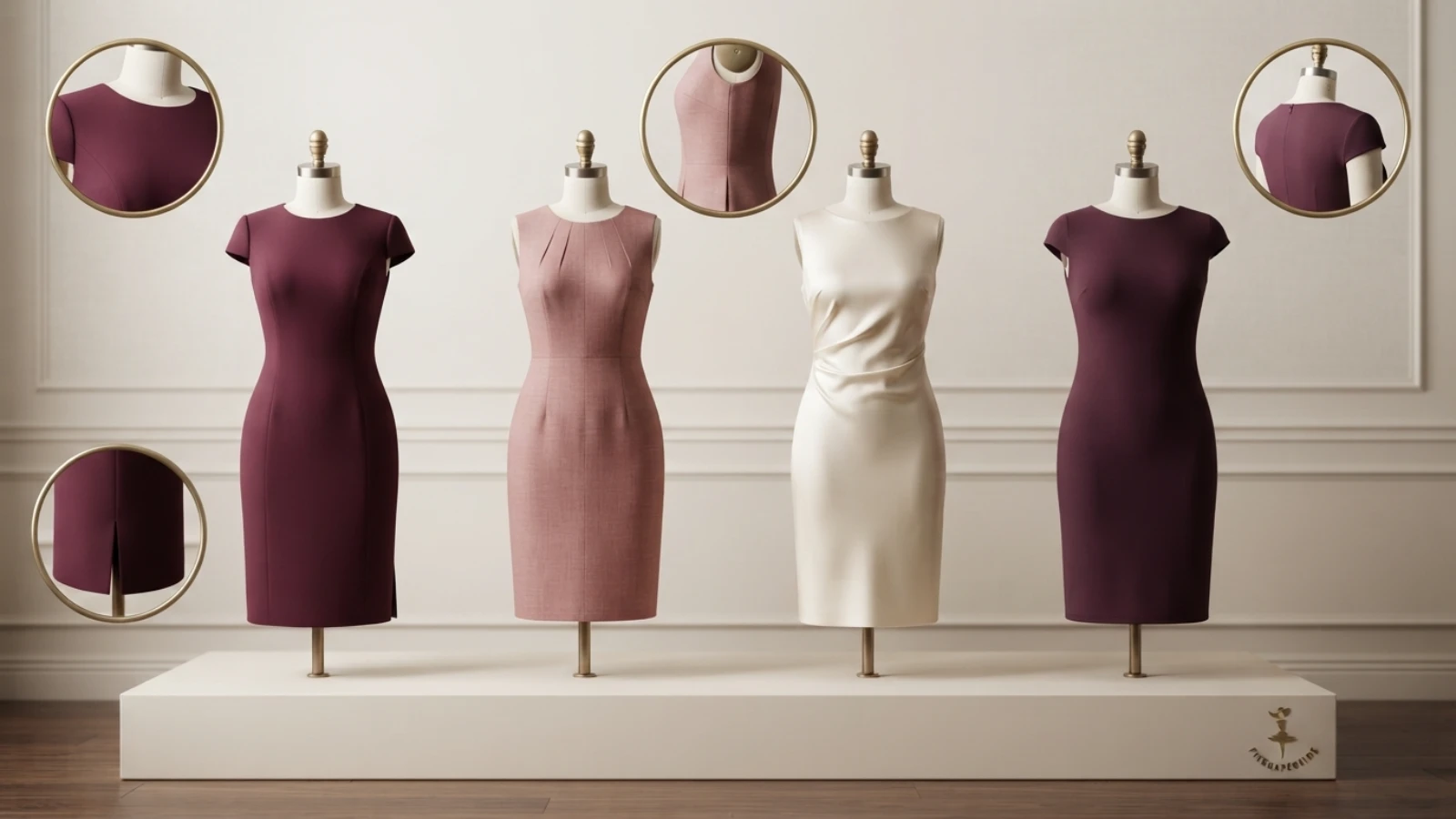 shift dress bodice fit comparison for a large bust