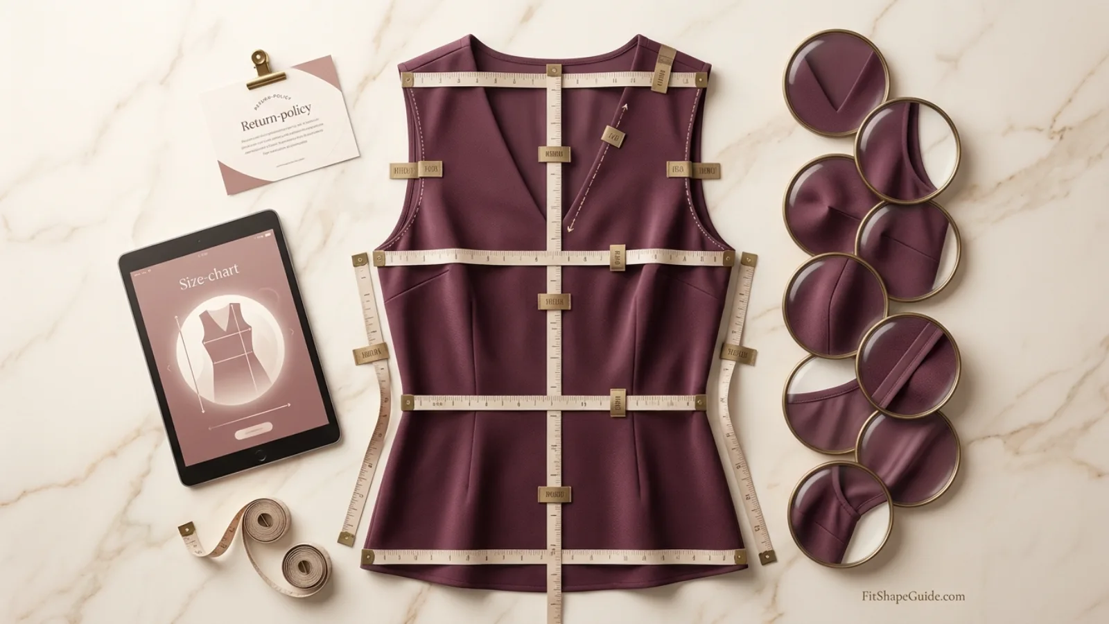 Sleeveless blouse tested while standing reaching sitting and adding a blazer