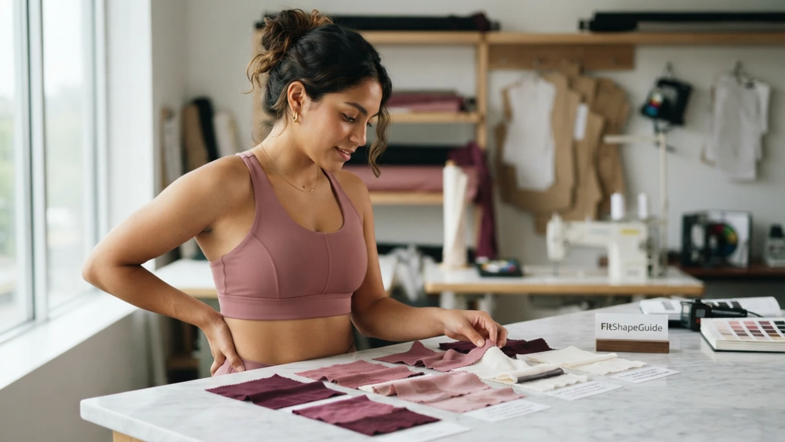 Online measurements for choosing a sports bra for a large bust