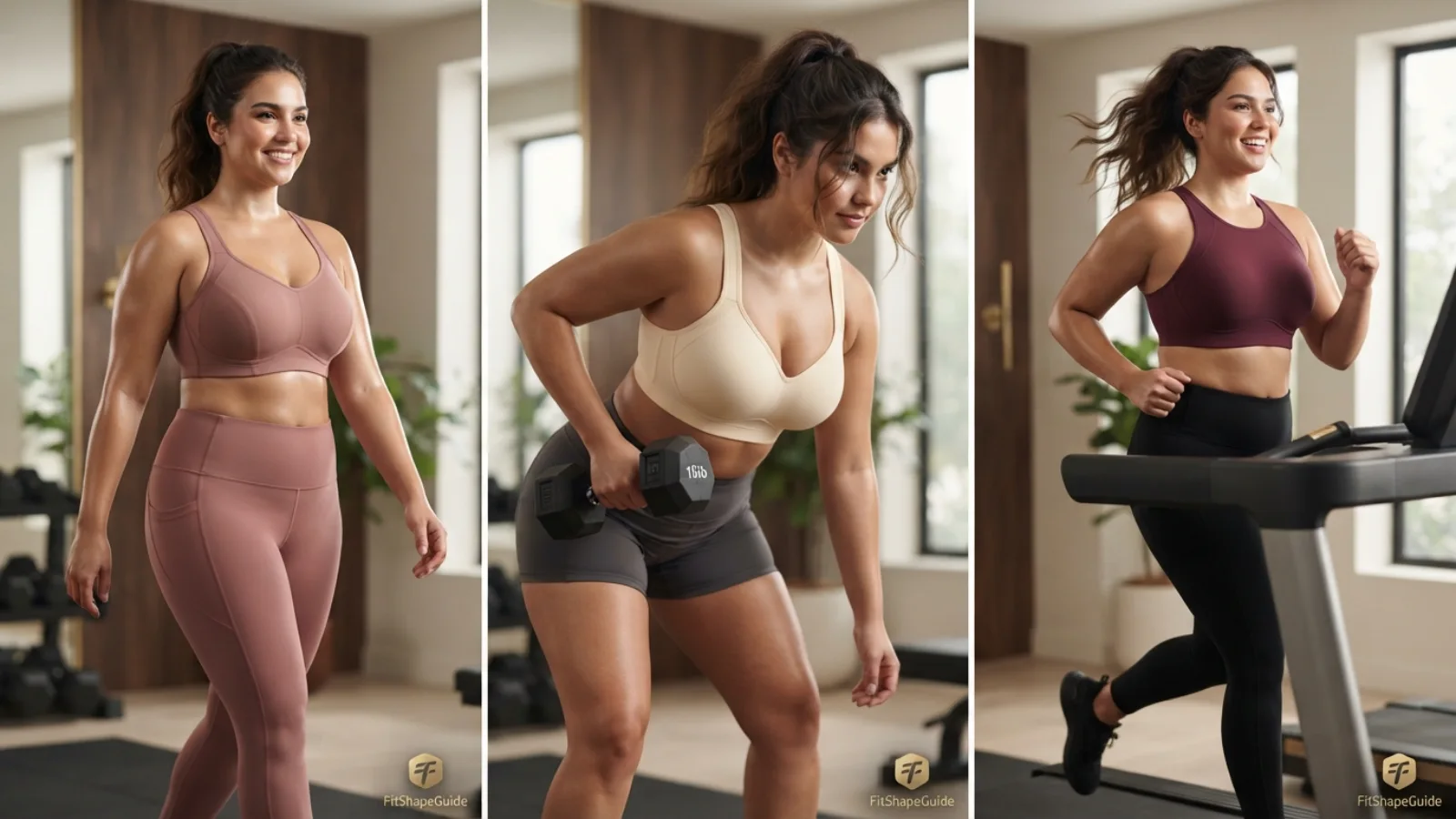 Sports bra impact levels for walking training and running with a large bust