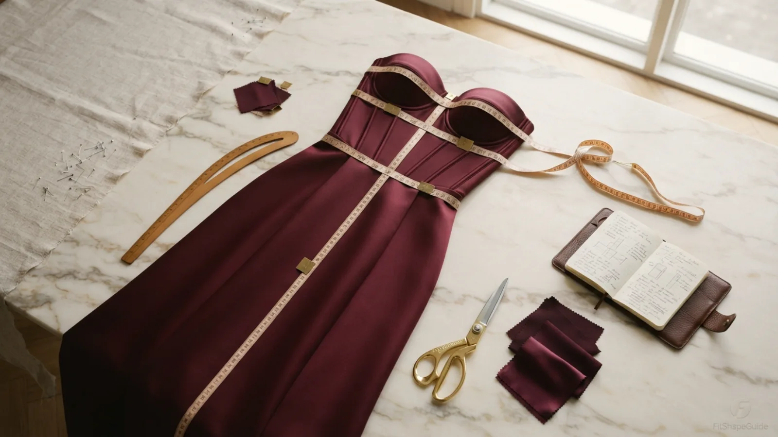 Strapless dress measurements for choosing the best fit for a large bust