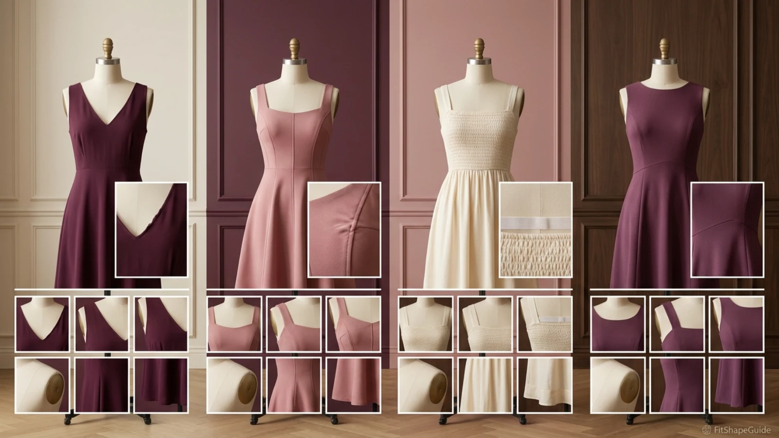 summer dress bodice fit comparison for a large bust