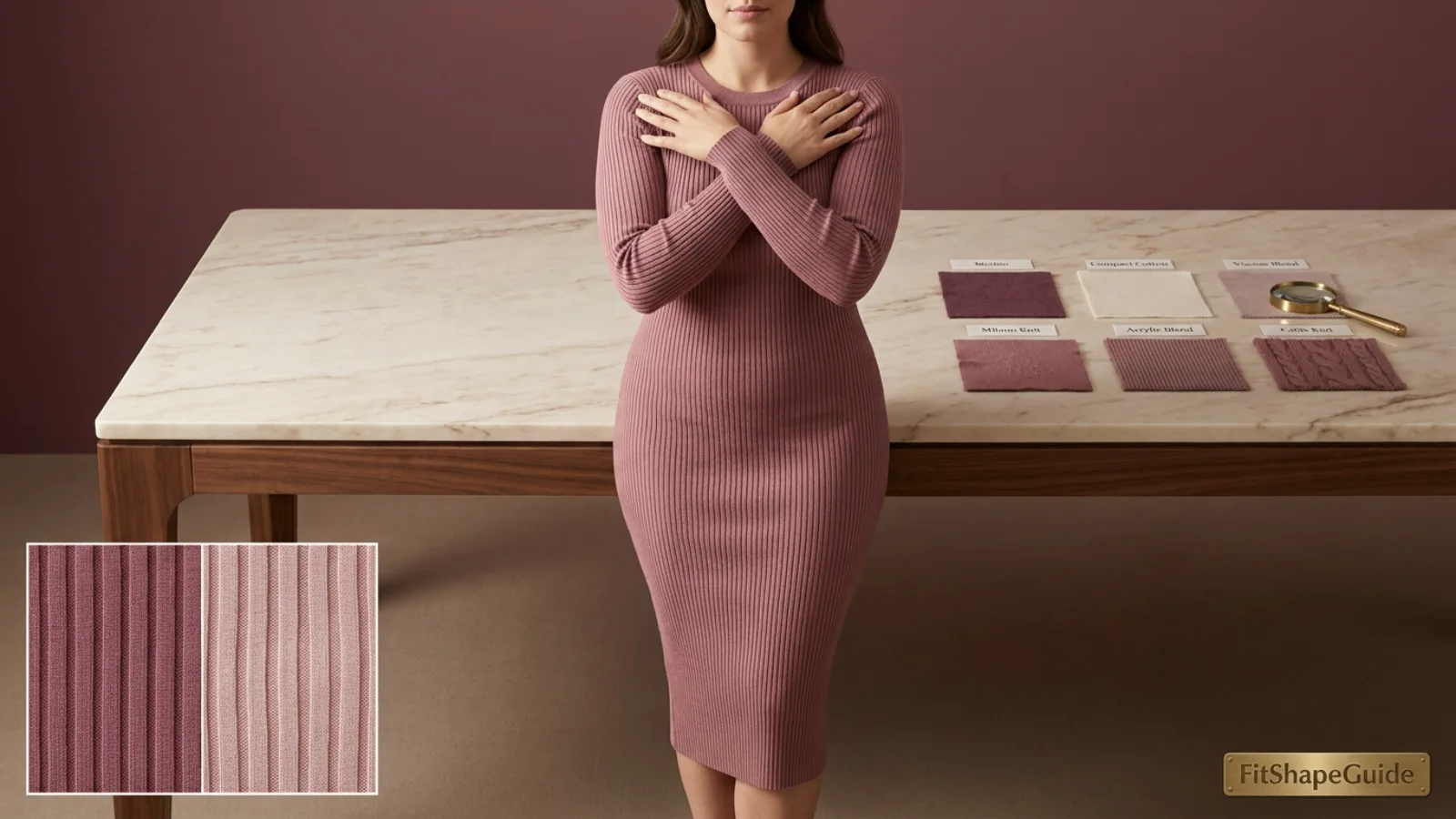sweater dress bodice fit comparison for a large bust