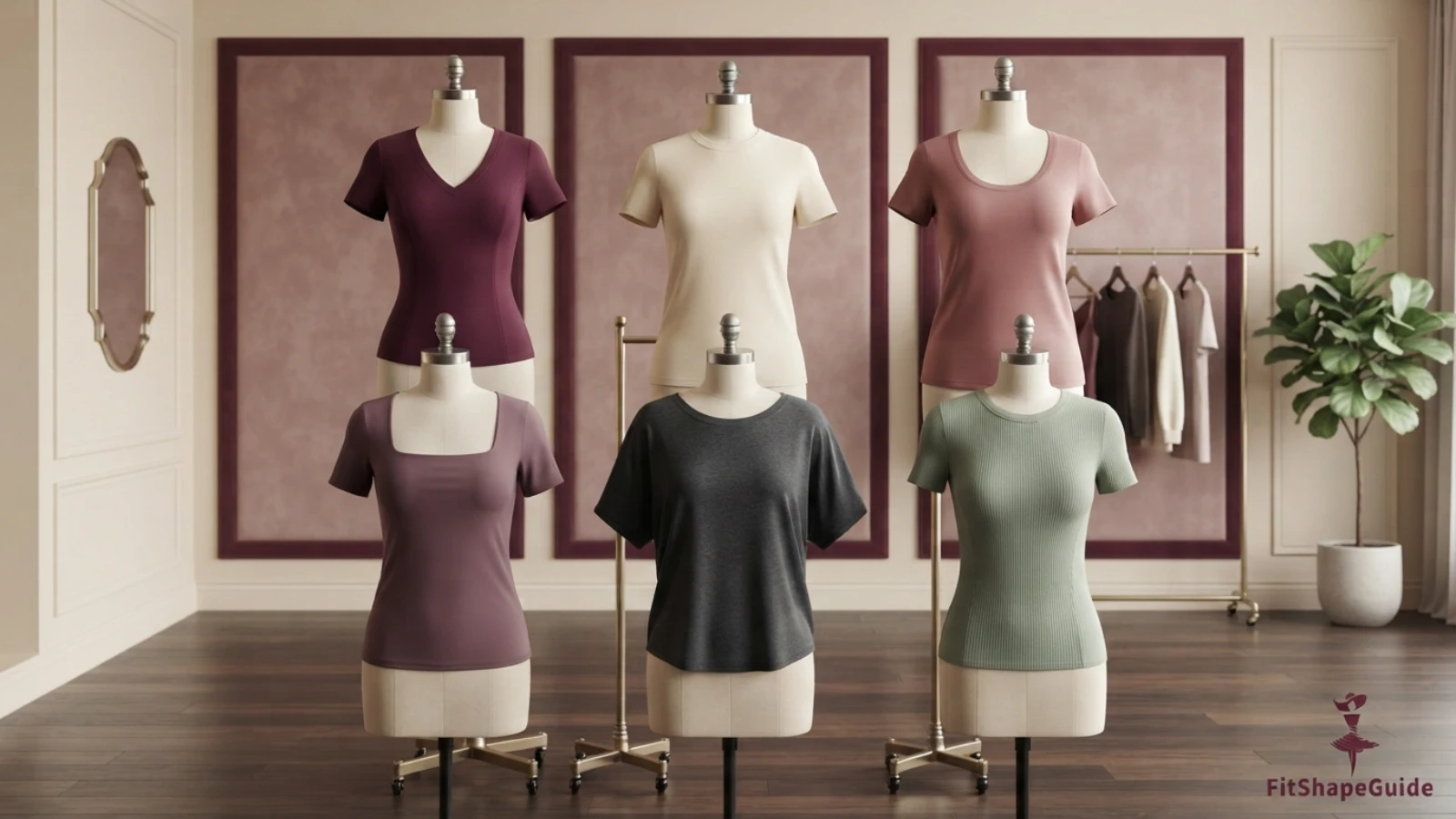 Best T-shirts for a large bust in semi-fitted and relaxed silhouettes