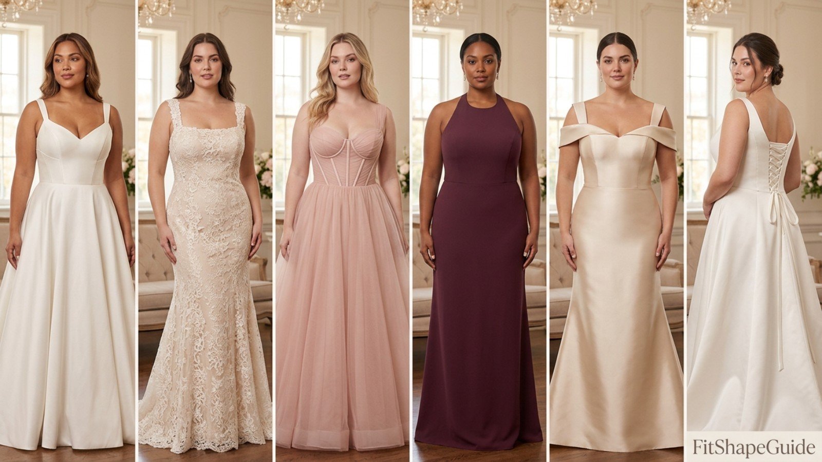 Six supportive wedding dress styles for a large bust