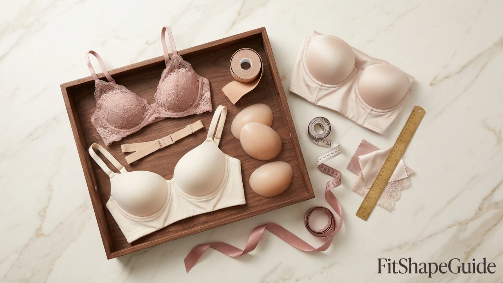 Backless bra shopping check with low-back depth, cups, converter, longline and adhesive options